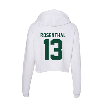 Hawaii - NCAA Men's Volleyball : Tread Rosenthal - Women's Crop Fleece Hoodie-1