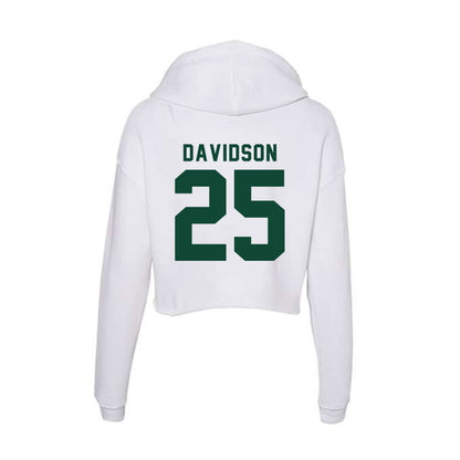 Hawaii - NCAA Women's Soccer : Alice Davidson - Women's Crop Fleece Hoodie-1