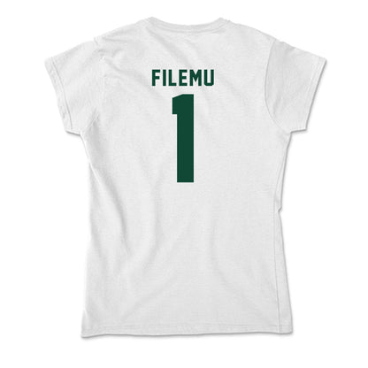 Hawaii - NCAA Women's Basketball : Kira-May Filemu - Soft Style Women’s T-Shirt-1