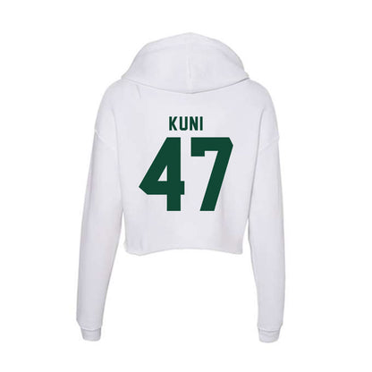 Hawaii - NCAA Baseball : Aidan Kuni - Women's Crop Fleece Hoodie-1