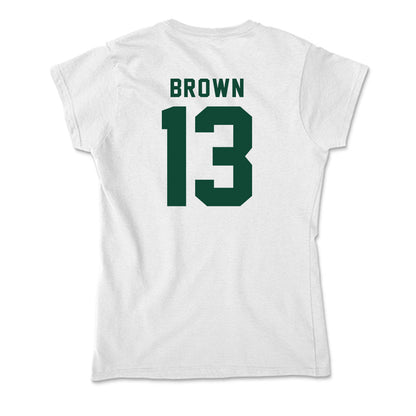 Hawaii - NCAA Football : Caleb Brown - Soft Style Women’s T-Shirt-1