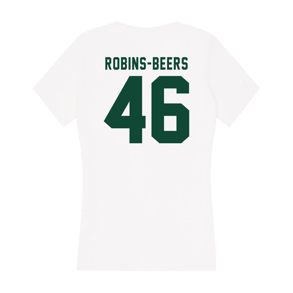 Hawaii - NCAA Football : Kellen Robins-Beers - Women's V-Neck T-Shirt-1