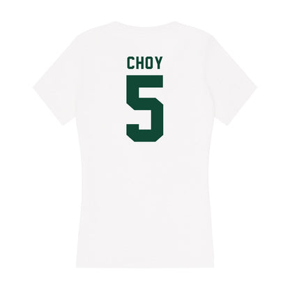 Hawaii - NCAA Men's Volleyball : Eleu Choy - Women's V-Neck T-Shirt-1