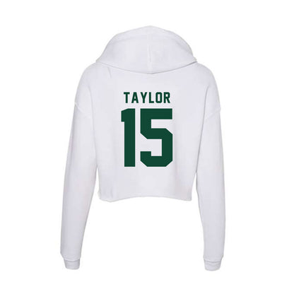 Hawaii - NCAA Men's Volleyball : Kai Taylor - Women's Crop Fleece Hoodie-1