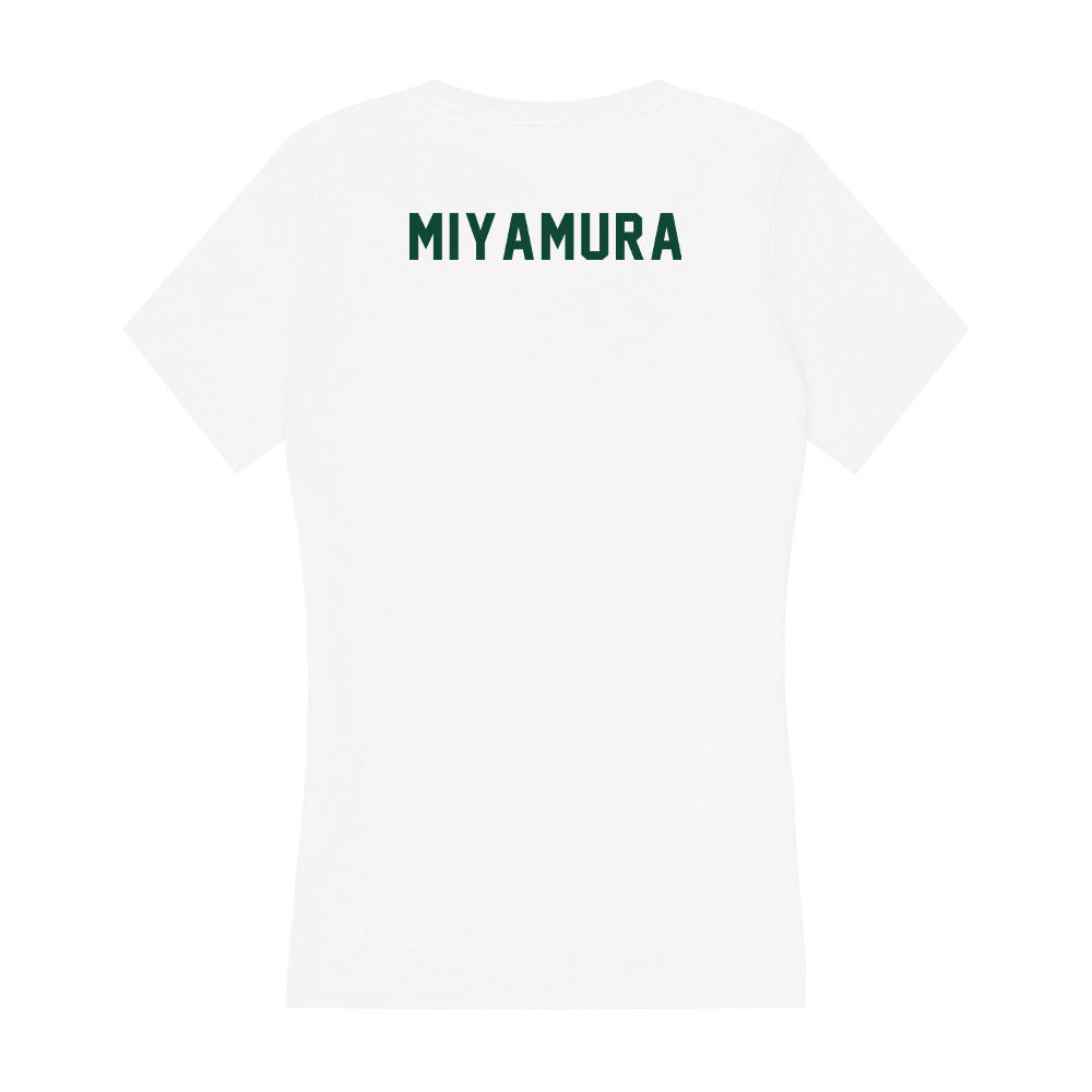 Hawaii - NCAA Women's Tennis : Jazlyn Miyamura - Women's V-Neck T-Shirt-1