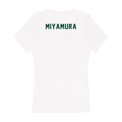 Hawaii - NCAA Women's Tennis : Jazlyn Miyamura - Women's V-Neck T-Shirt-1