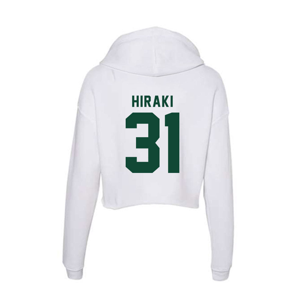 Hawaii - NCAA Baseball : Blake Hiraki - Women's Crop Fleece Hoodie-1