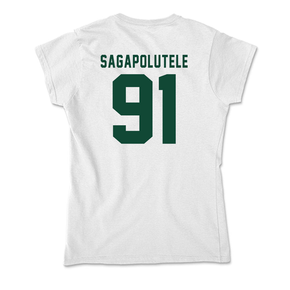 Hawaii - NCAA Football : Joshua Sagapolutele - Soft Style Women’s T-Shirt-1