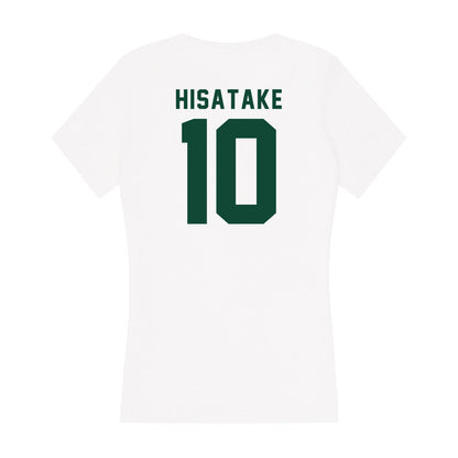 Hawaii - NCAA Football : Patrick Hisatake - Women's V-Neck T-Shirt-1