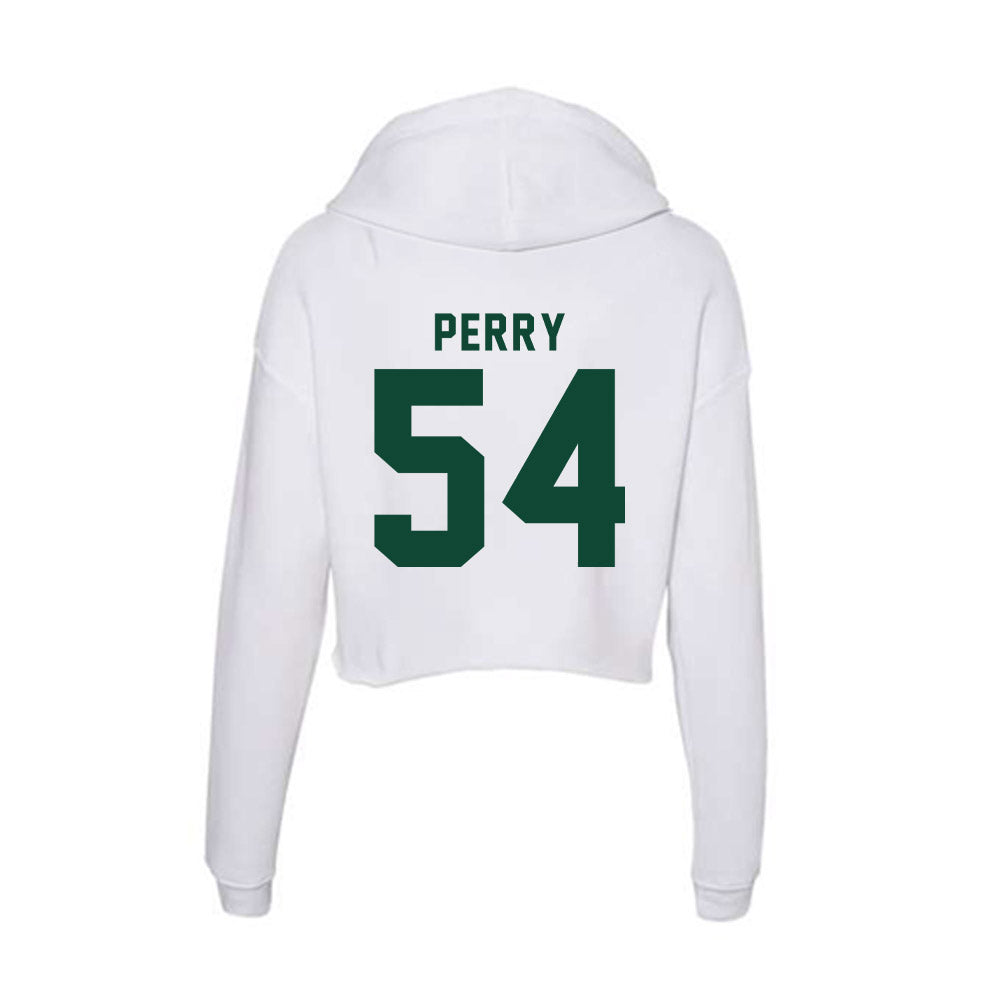 Hawaii - NCAA Football : Christian Perry - Women's Crop Fleece Hoodie-1