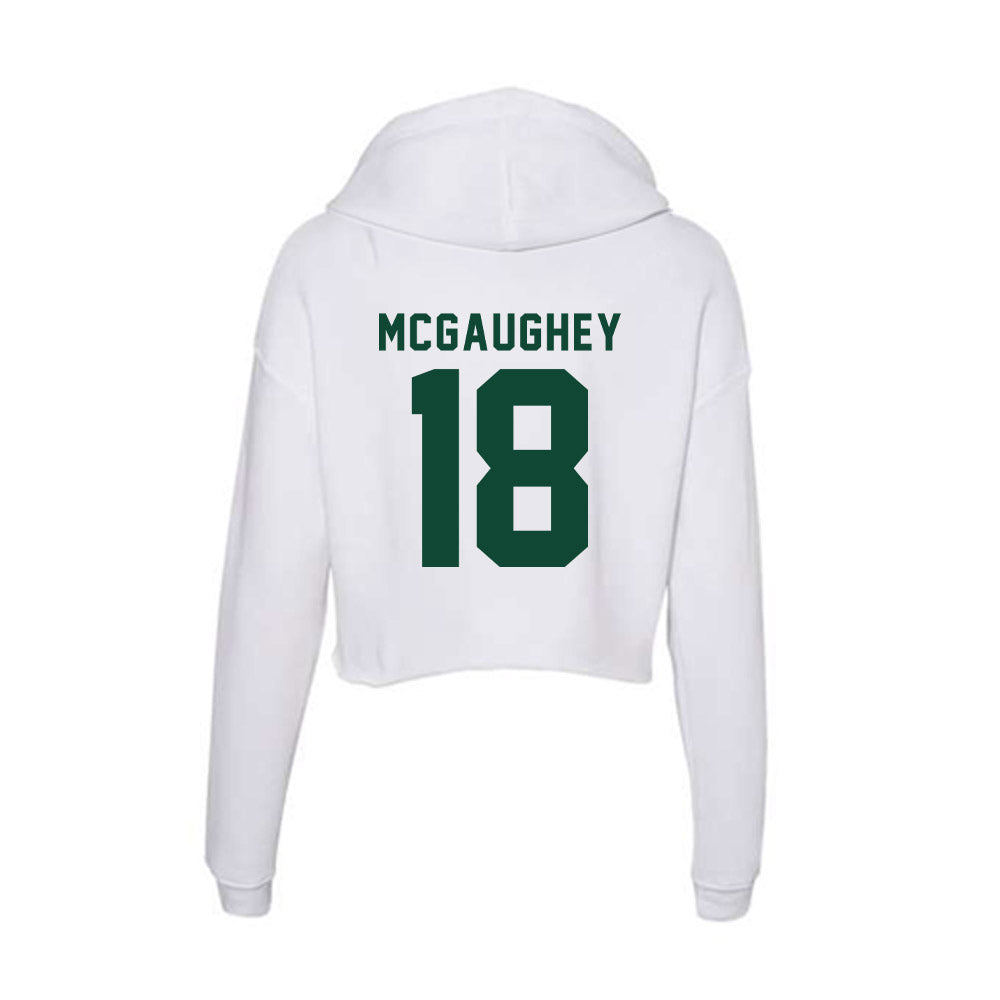 Hawaii - NCAA Softball : Jamie Mcgaughey - Women's Crop Fleece Hoodie-1