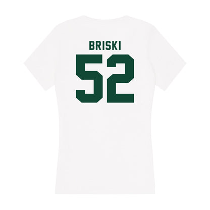 Hawaii - NCAA Football : Dean Briski - Women's V-Neck T-Shirt-1