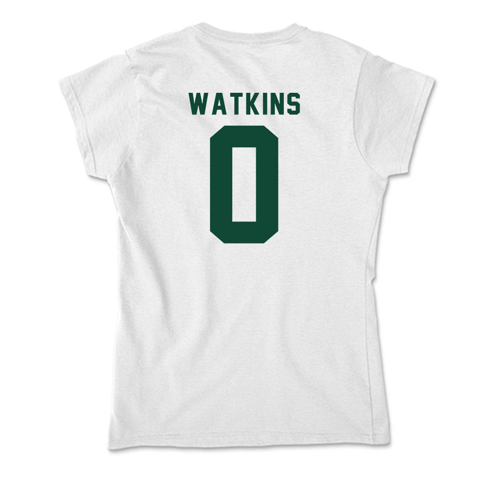 Hawaii - NCAA Women's Basketball : Avery Watkins - Soft Style Women’s T-Shirt-1