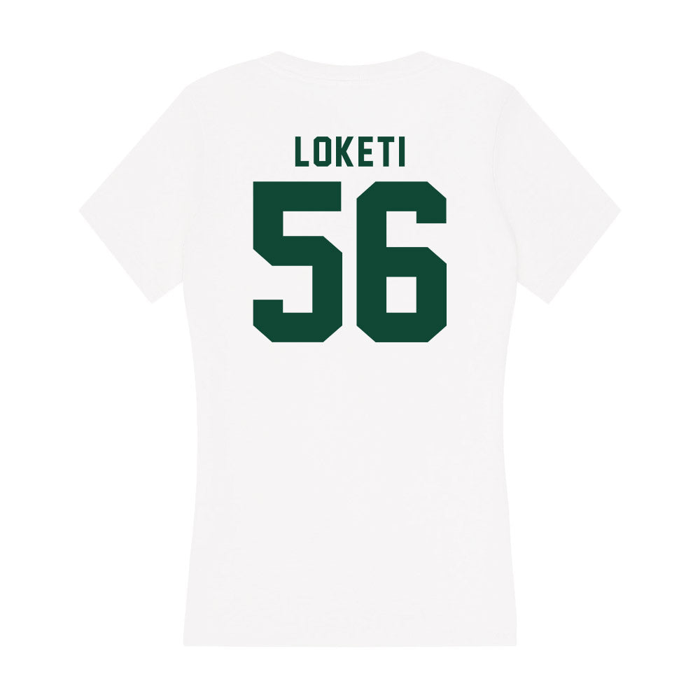 Hawaii - NCAA Football : Tevita Loketi - Women's V-Neck T-Shirt-1