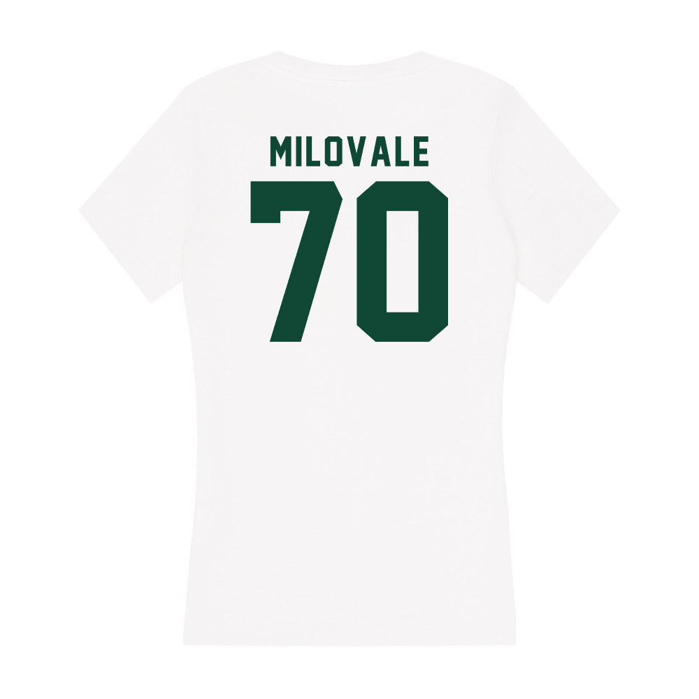 Hawaii - NCAA Football : James Milovale - Women's V-Neck T-Shirt-1