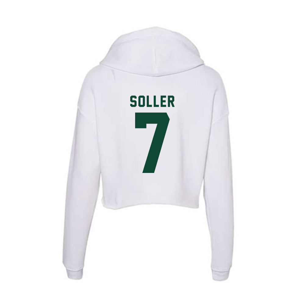 Hawaii - NCAA Softball : Kiani Soller - Women's Crop Fleece Hoodie-1