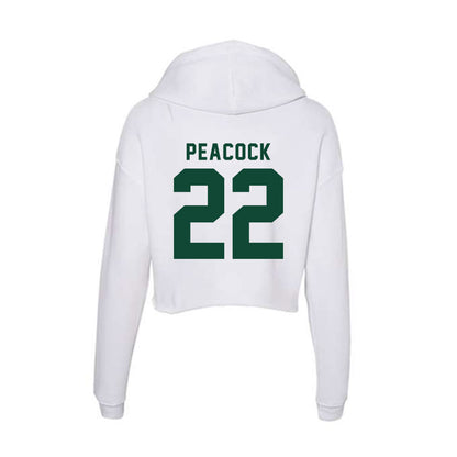 Hawaii - NCAA Women's Basketball : Jade Peacock - Women's Crop Fleece Hoodie-1