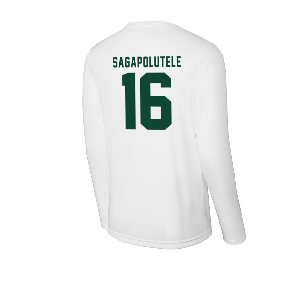 Hawaii - NCAA Football : John-Keawe Sagapolutele - Activewear Long Sleeve T-Shirt-1