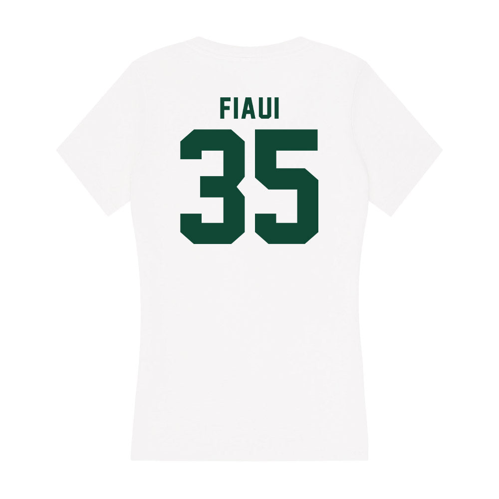 Hawaii - NCAA Football : Junior Fiaui - Women's V-Neck T-Shirt-1