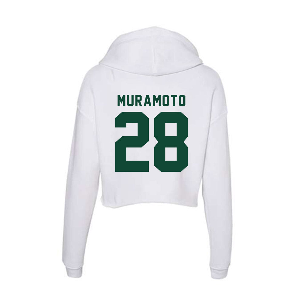 Hawaii - NCAA Softball : Madixx Muramoto - Women's Crop Fleece Hoodie-1