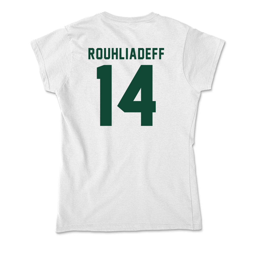 Hawaii - NCAA Men's Basketball : Harry Rouhliadeff - Soft Style Women’s T-Shirt-1