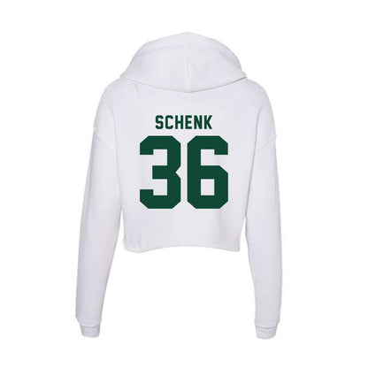 Hawaii - NCAA Baseball : Kahiau Schenk - Women's Crop Fleece Hoodie-1