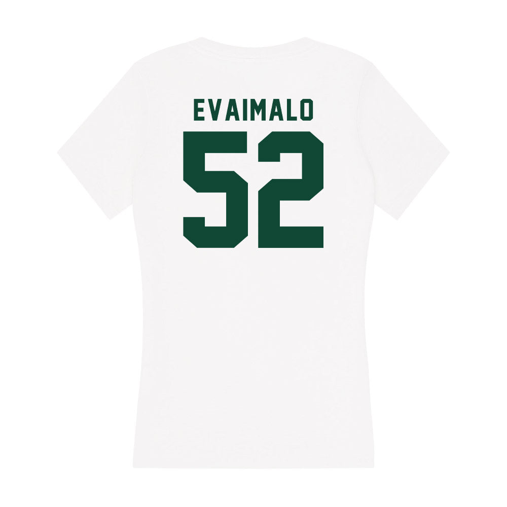 Hawaii - NCAA Football : Ezra Evaimalo - Women's V-Neck T-Shirt-1