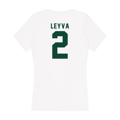 Hawaii - NCAA Women's Volleyball : Victoria Leyva - Women's V-Neck T-Shirt-1