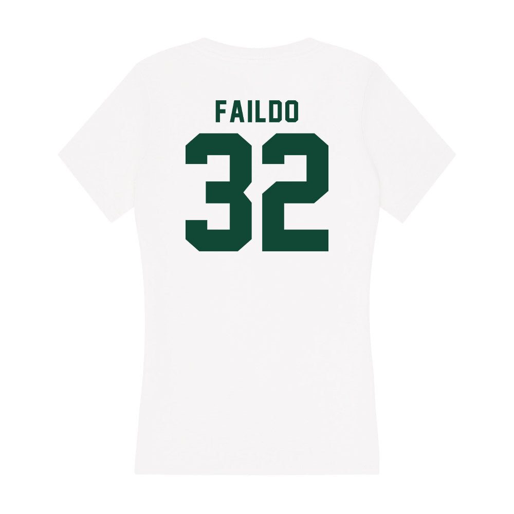 Hawaii - NCAA Baseball : Hunter Faildo - Women's V-Neck T-Shirt-1