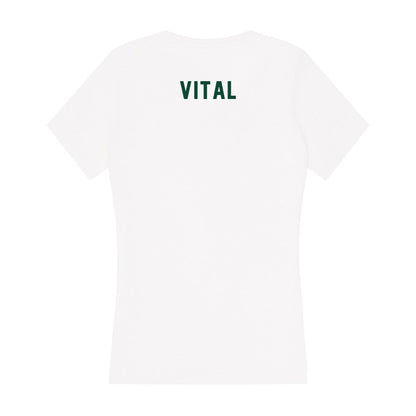 Hawaii - NCAA Women's Track & Field : Samaria Vital - Women's V-Neck T-Shirt-1