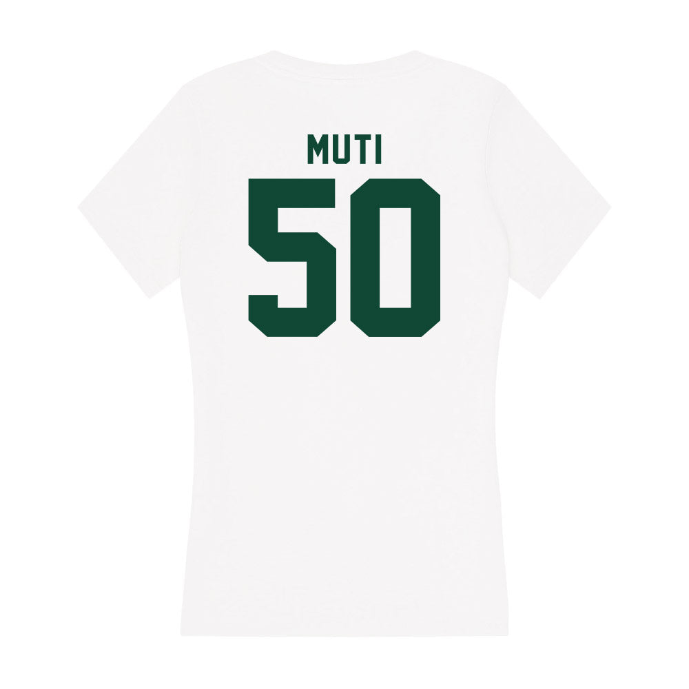 Hawaii - NCAA Football : Tui Muti - Women's V-Neck T-Shirt-1