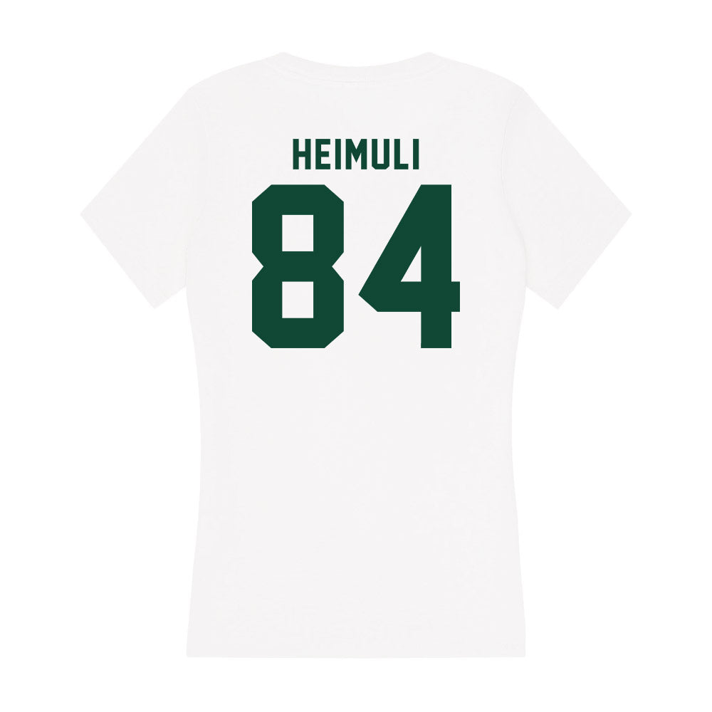 Hawaii - NCAA Football : Jarvis Heimuli - Women's V-Neck T-Shirt-1