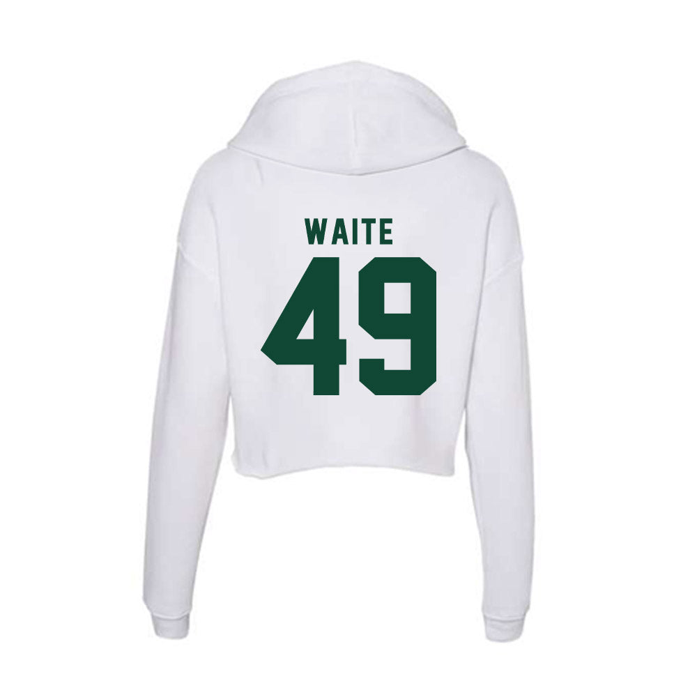 Hawaii - NCAA Baseball : Dylan Waite - Women's Crop Fleece Hoodie-1