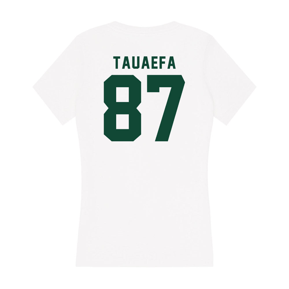 Hawaii - NCAA Football : Devon Tauaefa - Women's V-Neck T-Shirt-1