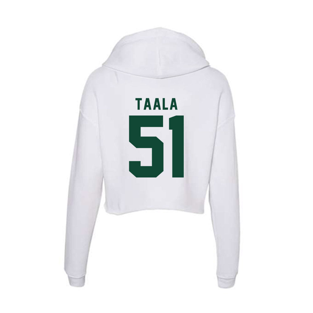 Hawaii - NCAA Football : Maurice Taala - Women's Crop Fleece Hoodie-1