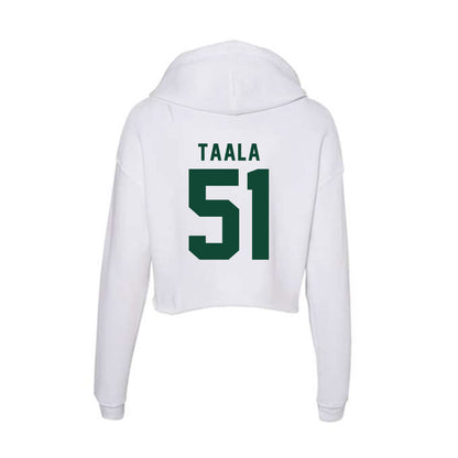 Hawaii - NCAA Football : Maurice Taala - Women's Crop Fleece Hoodie-1