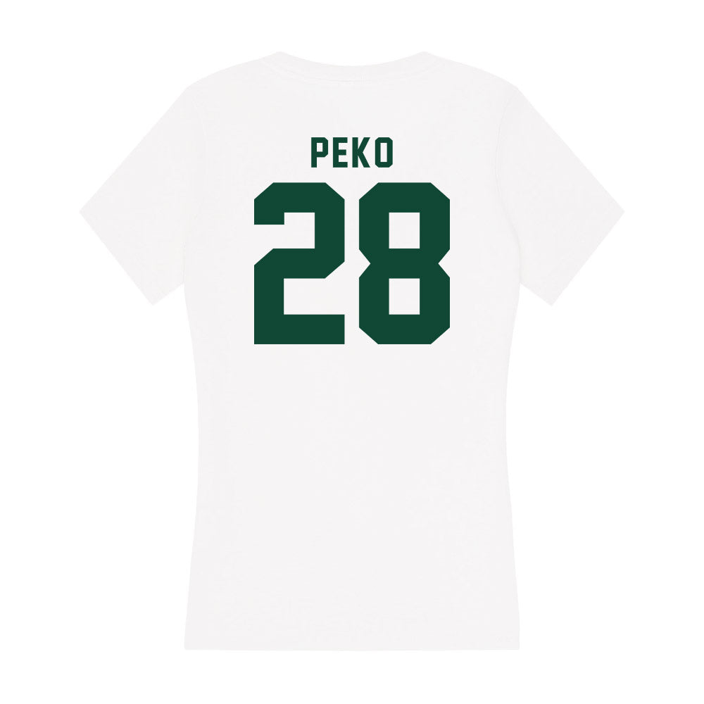 Hawaii - NCAA Football : Vaifanua Peko - Women's V-Neck T-Shirt-1