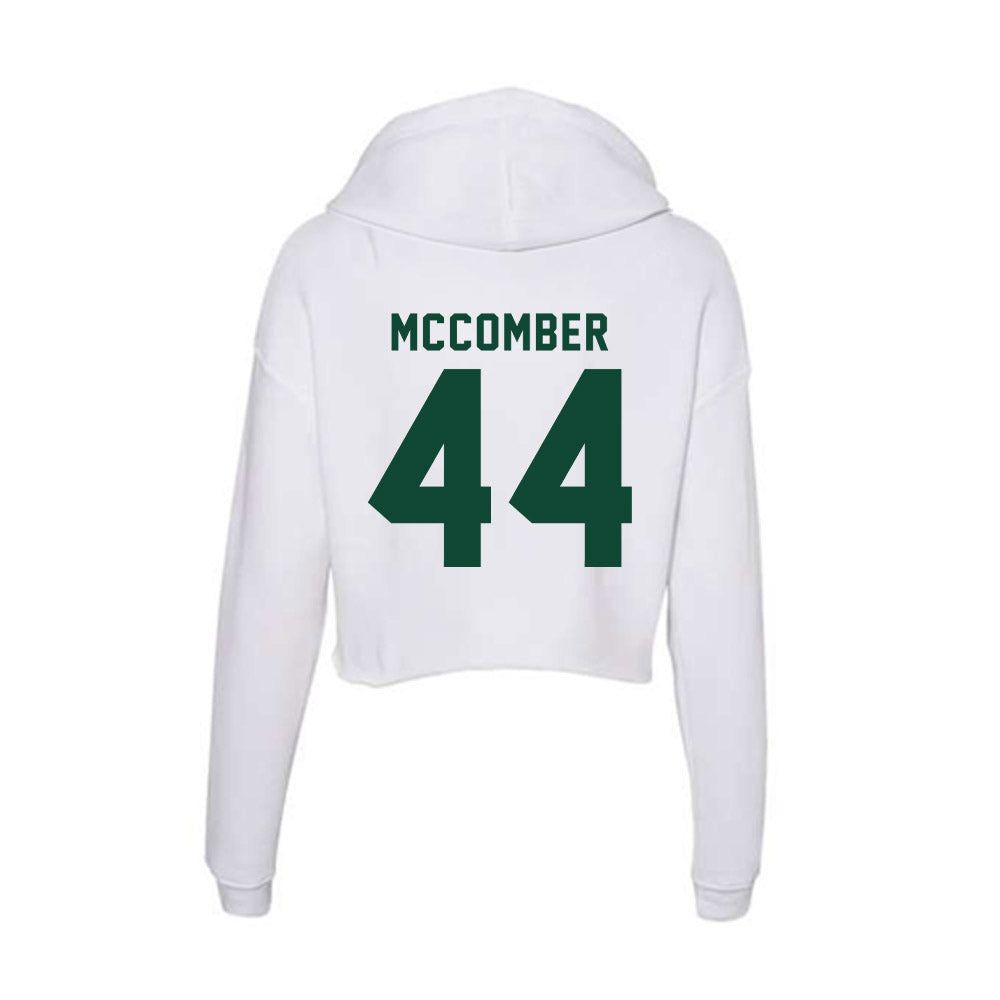 Hawaii - NCAA Football : aiden mccomber - Women's Crop Fleece Hoodie-1