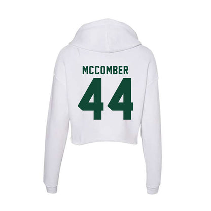 Hawaii - NCAA Football : aiden mccomber - Women's Crop Fleece Hoodie-1