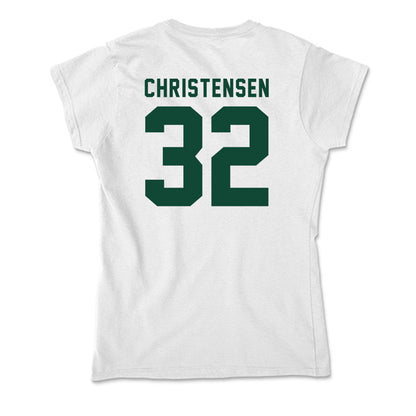 Hawaii - NCAA Men's Basketball : Tanner Christensen - Soft Style Women’s T-Shirt-1