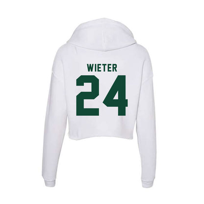 Hawaii - NCAA Men's Volleyball : Clay Wieter - Women's Crop Fleece Hoodie-1