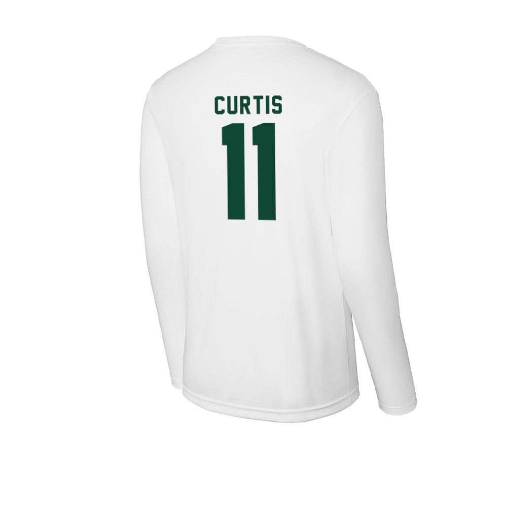 Hawaii - NCAA Women's Basketball : Keiara Curtis - Activewear Long Sleeve T-Shirt-1