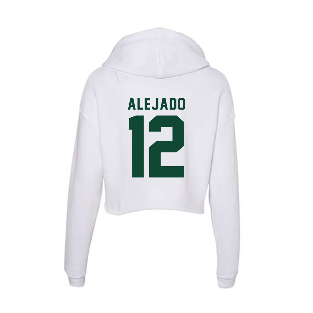 Hawaii - NCAA Football : Micah Alejado - Women's Crop Fleece Hoodie-1