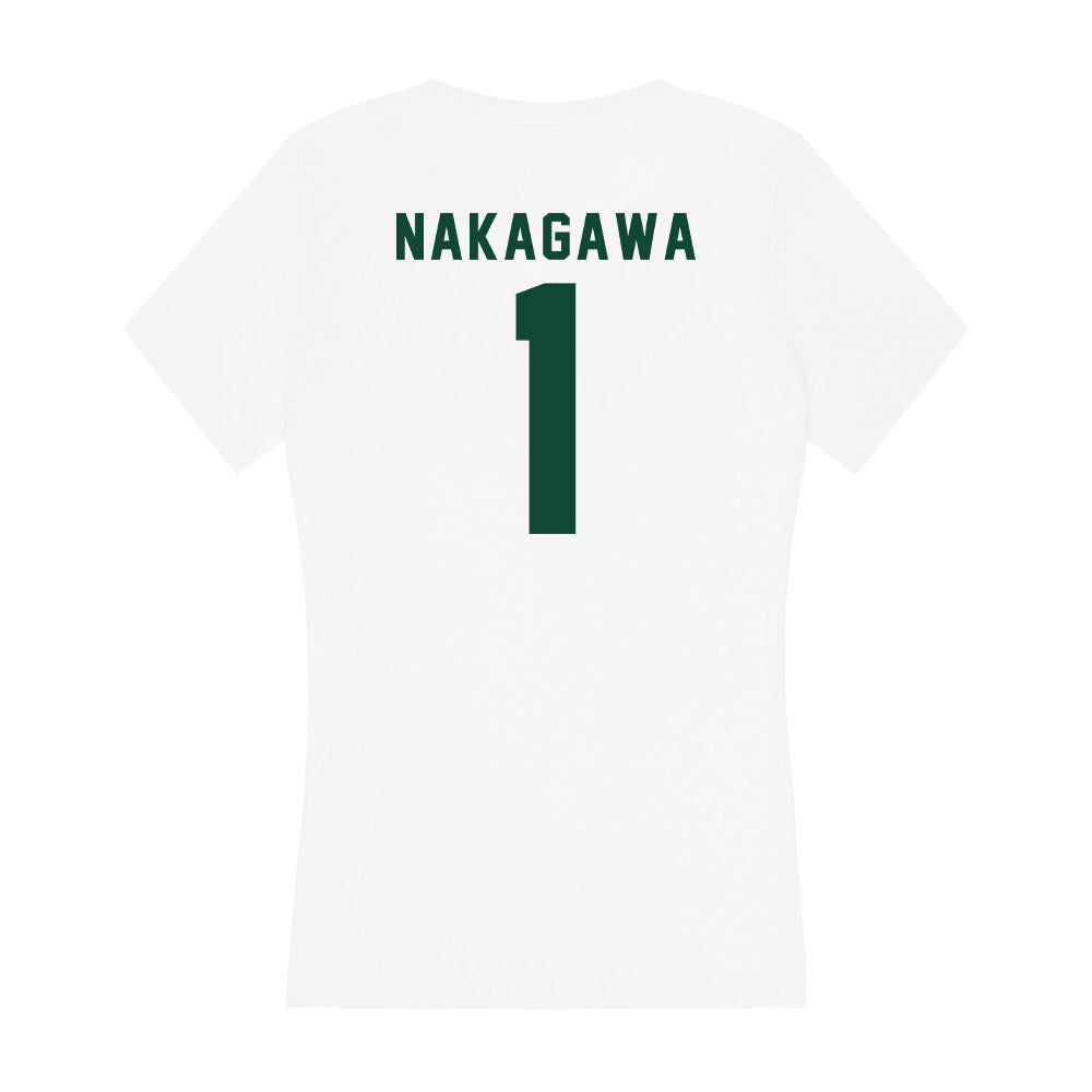 Hawaii - NCAA Softball : Alyssa Nakagawa - Women's V-Neck T-Shirt-1