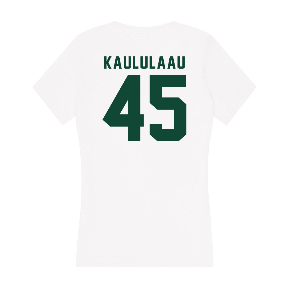 Hawaii - NCAA Football : Blade Kaululaau - Women's V-Neck T-Shirt-1