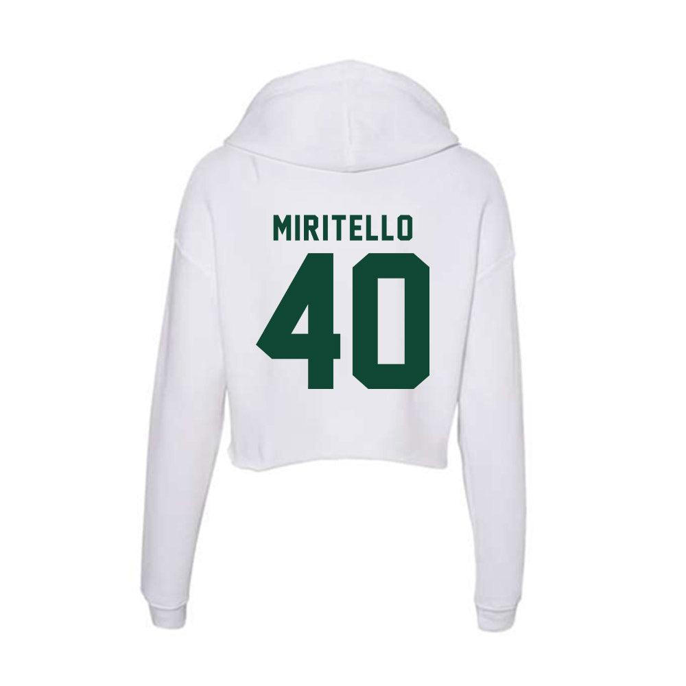 Hawaii - NCAA Baseball : Kyler Miritello - Women's Crop Fleece Hoodie-1