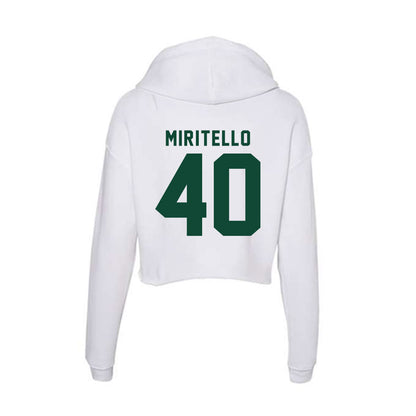 Hawaii - NCAA Baseball : Kyler Miritello - Women's Crop Fleece Hoodie-1