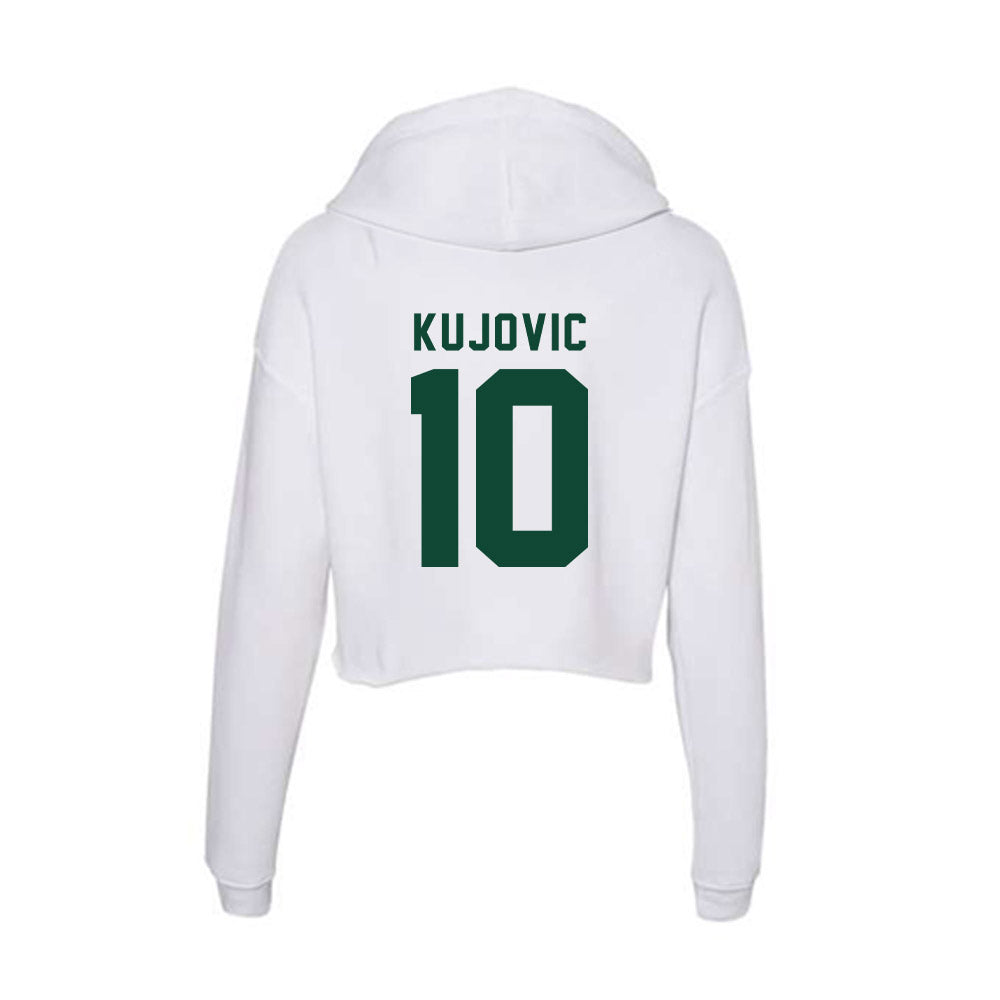 Hawaii - NCAA Women's Basketball : Danijela Kujovic - Women's Crop Fleece Hoodie-1