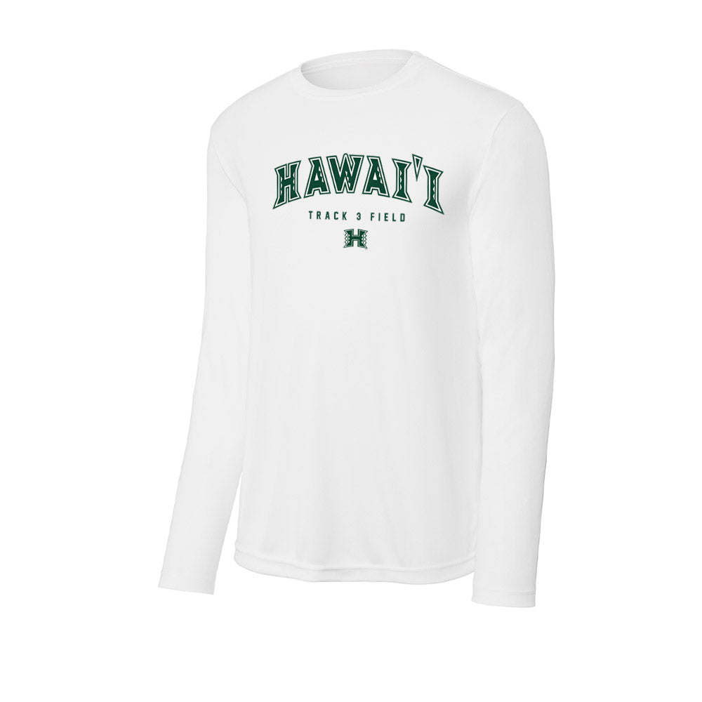 Hawaii - NCAA Women's Track & Field : Emilie Kirk Langschwager - Activewear Long Sleeve T-Shirt-0