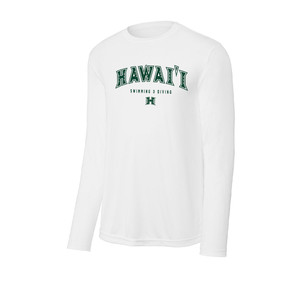 Hawaii - NCAA Men's Swimming & Diving : Juan Ramirez - Activewear Long Sleeve T-Shirt-0